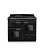 Rangemaster CLO110DFPGBL/CM1 Classic 110 Dual Fuel Range Cooker - Gloss Black - A Rated
