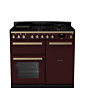 Rangemaster ESDL100DFPBOR/AB1 Estel Deluxe 100 Dual Fuel Range Cooker - Bordeaux - A Rated