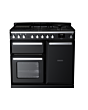 Rangemaster ESDL100DFPGBL/CM1 Estel Deluxe 100 Dual Fuel Range Cooker - Gloss Black - A Rated