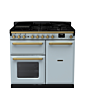 Rangemaster ESDL100DFPMSB/AB1 Estel Deluxe 100 Dual Fuel Range Cooker - Misty Blue - A Rated
