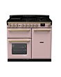 Rangemaster ESDL100DFPPPK/AB1 Estel Deluxe 100 Dual Fuel Range Cooker - Pale Pink - A Rated