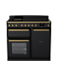Rangemaster ESDL100EIPGBL/AB1 Estel Deluxe 100 Induction Range Cooker - Gloss Black - A Rated