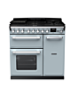 Rangemaster ESDL90DFPMSB/CM1 Estel Deluxe 90 Dual Fuel Range Cooker - Misty Blue - A Rated