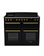 Rangemaster ESDLB110EIPGBL/AB1 Estel Deluxe 110 Induction Range Cooker - Gloss Black - A Rated