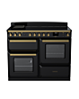 Rangemaster ESDLO110EIPGBL/AB1 Estel Deluxe 110 Induction Range Cooker - Gloss Black - A Rated