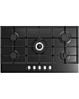 Cata UBGOG901BK 90cm 5 Burner Gas on Glass Hob Black Including Triple Ring Burner Rotary Controls 11