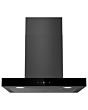 Cata UBSBOX60BK 60cm Box Hood Black Black Glass Control Panel 3 Fan Speeds Boost Touch Control with 