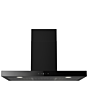 Cata UBSBOX90BK 90cm Box Hood Black Black Glass Control Panel 3 Fan Speeds Boost Touch Control with 