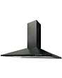 Cata UBSCH90BK.1 90cm Chimney Hood Black 3 Fan Speeds Push Button Control 362m3/h Max Airflow 65dB M