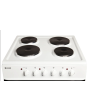 Haden HEST60W Electric Twin Cavity Freestanding Cooker with 4 solid plate hob 
