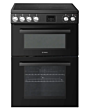 Teknix TKED64B/2 Double Oven, Fanned Main Oven, Clock, Oven Light W600mm