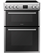 Teknix TKED64INDX Double Oven, Fanned Main Oven, Clock, Oven Light W600mm