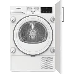 Hotpoint CHK83MWWUK 8kg Integrated Heat Pump Tumble Dryer with PetHairCare - White