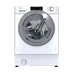 Hoover HBDS 4954DMS5-80 Integrated 9+5kg Washer Dryer - 1400 rpm - A/D Energy Rating - White with Silver Door