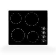 Montpellier MCH59CK 59cm 4 Zone Ceramic Hob With Dials