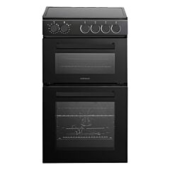 Statesman EDC150B 50cm Wide Double Oven Electric Ceramic Cooker - Black