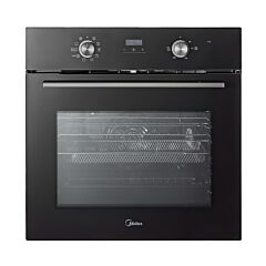 Midea Xpress Fry MBO65M90D2C-BK Multifunction Built-In Single Oven with Catalytic Liners - Black - A+ Rated