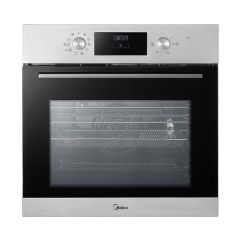 Midea Xpress Fry MBO65M90D2C-SS Multifunction Built-In Single Oven with Catalytic Liners - Stainless Steel - A+ Rated