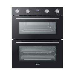 Midea MBOD50M3AD0-BK Fan Built-Under Double Oven - Black - AA Rated