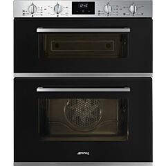 Smeg DUSF400B Built-Under Double Oven - Black