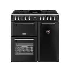 Stoves DX RCA RICH 90DF 90cm Richmond DX Dual Fuel Range Cooker - Black