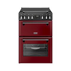 Stoves DX MRA RICH 60DF 60cm Dual Fuel Cooker with Double Oven - Garnet Red