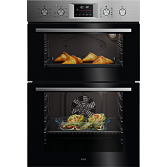 AEG OU5CP40M Built-In Electric Double Oven - Stainless Steel