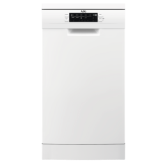 AEG FFB62417ZW 6000 SatelliteClean Freestanding Slimline Dishwasher with AirDry Technology + 9 Place Place Settings