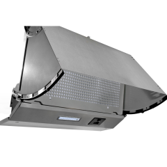 Cata UBINTD60SV.2 60cm Integrated Hood Silver With Full Front Flap 3 Fan Speeds Slider Control 222m3