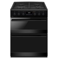 CDA CFD600MB 60Cm Dual Fuel Cooker, Double Oven, Matt Black