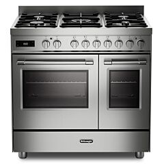 Delonghi PRO 965T MXX 90cm Twin Cavity Dual Fuel Range Cooker – Stainless Steel