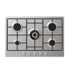 Iberna IHW74WX 75Cm 5 Burner Gas Hob Stainless Steel