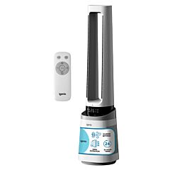 Igenix IGFD02549W 41 Inch Bladeless Fan With Air Purifier, 2-In-1 Cooling Tower Fan