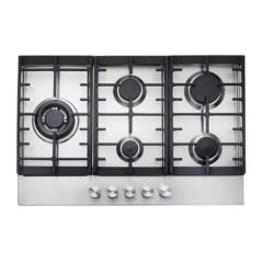 Teknix SCGH75X - Stainless steel 75cm 5 Zone Gas Hob