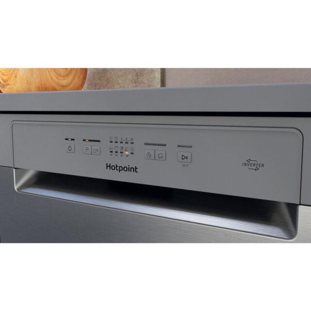 Hotpoint Full Size Freestanding Dishwasher - Inox - 14 Place Settings  - E rated - H2F HL626 X UK