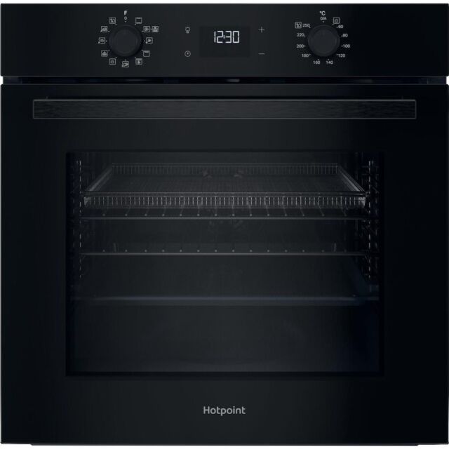 Hotpoint HO458HFBUK Built-In Single Oven - Black