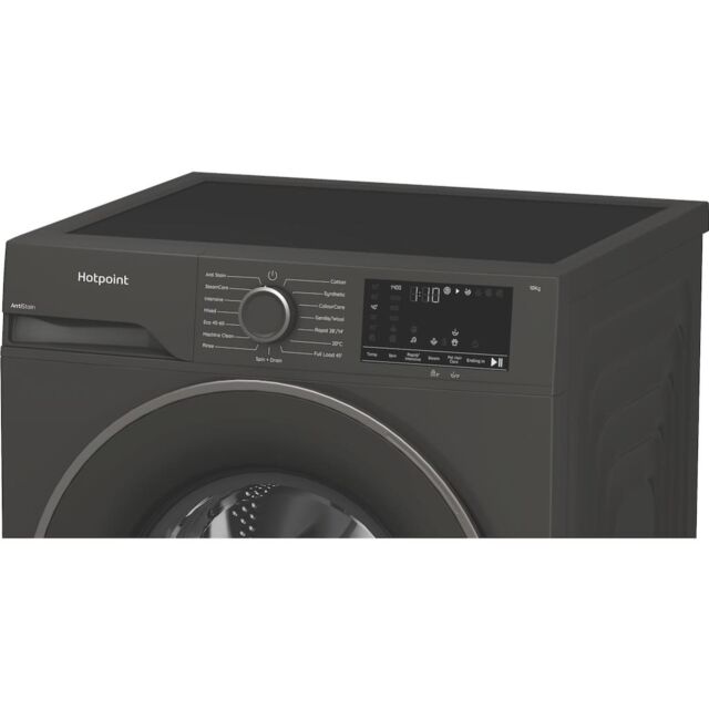 Hotpoint H101GANTISTAINUK AntiStain 10kg Washing Machine with Steam - Graphite