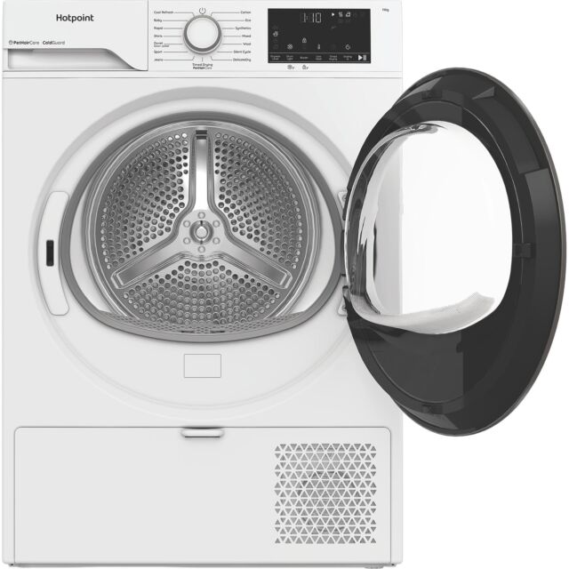 Hotpoint CHD113MWWUK Freestanding 11kg Heat Pump Tumble Dryer with PetHairCare - White
