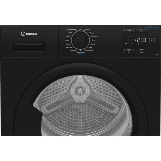 Indesit C YD 92D BB UK Freestanding 9kg Heat Pump Tumble Dryer