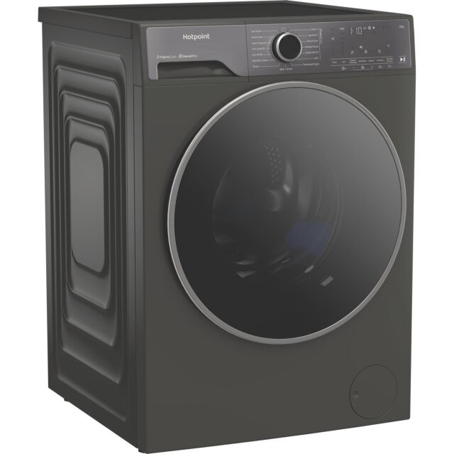 Hotpoint HP124GACAREUK 12kg 1400rpm Fabric Care Pro Washing Machine with HomeWhiz - Manhattan Grey