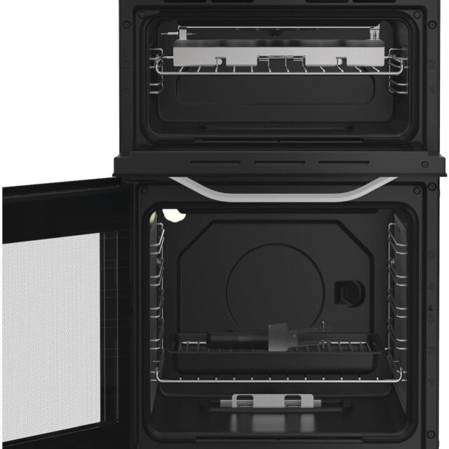 Hotpoint HTG5GCW Freestanding 50cm Gas Double Cooker - White