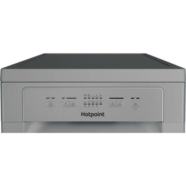 Hotpoint HP2FE10CS90SUK Freestanding 45cm Slimline Dishwasher with 10 Place Settings - Silver