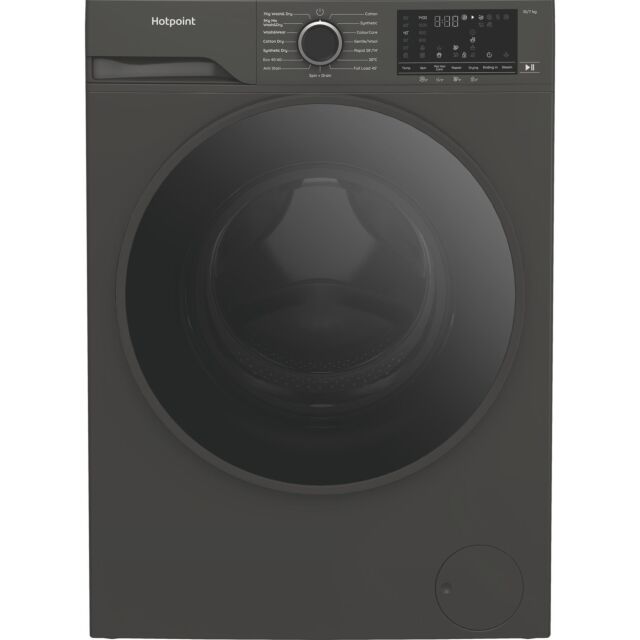 Hotpoint HBD1781GANTISTAINUK 10kg Wash 7kg Dry 1400rpm AntiStain Washer Dryer - Graphite