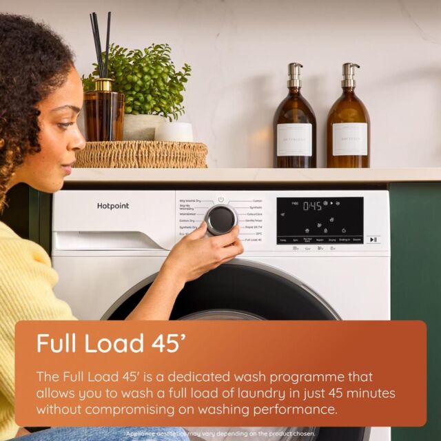Hotpoint HBD1781GANTISTAINUK 10kg Wash 7kg Dry 1400rpm AntiStain Washer Dryer - Graphite