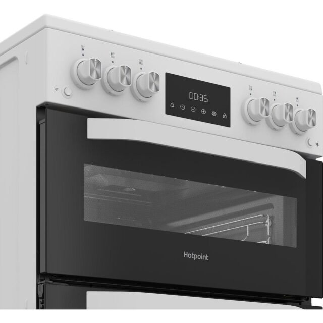 Hotpoint HTG6GDCW 60cm Gas Cooker - White