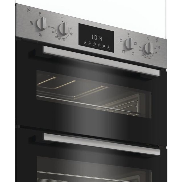 Indesit DUI12DIX Built-In Double Oven - Inox