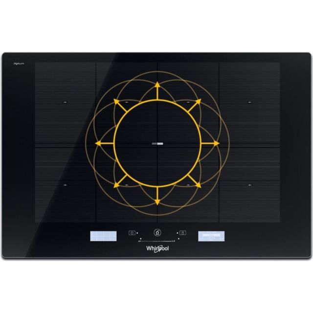 Whirlpool SMP 778 C/NE/IXL SmartCook Induction Hob 8 Zone 75cm - Black