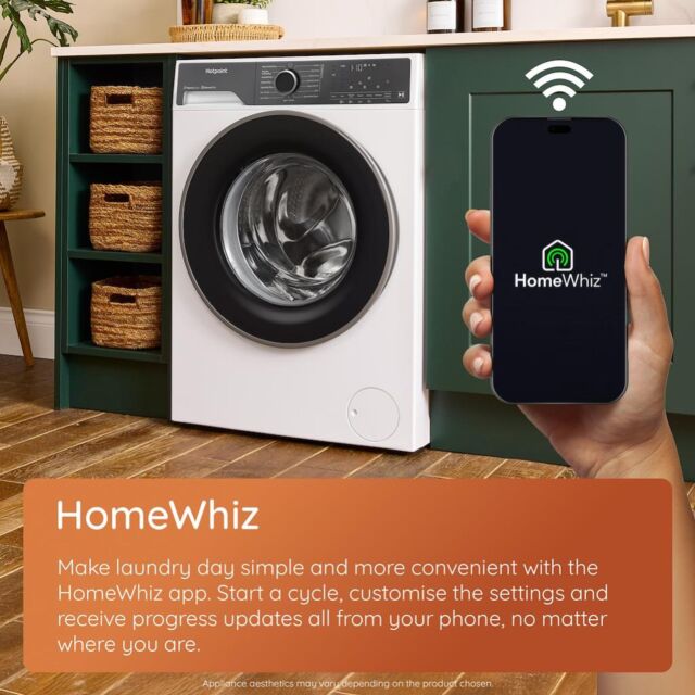 Hotpoint HPD9693BCAREUK Fabric Care Pro 9+6kg Freestanding Washer Dryer with HomeWhiz