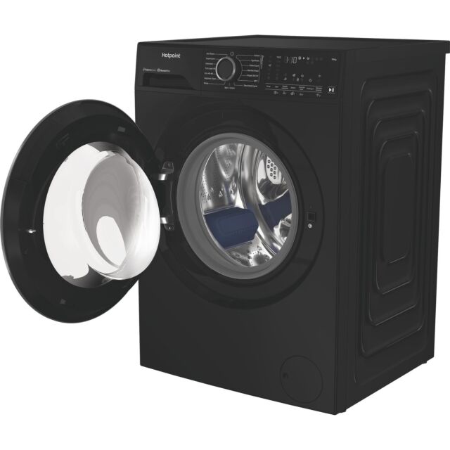 Hotpoint HB103WBCAREUK Fabric Care Freestanding 10kg 1400rpm Washing Machine with HomeWhiz - Black