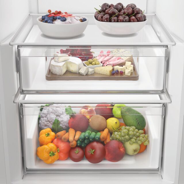 Indesit MLINF1442W4UK 365L Freestanding Frost Free Tall Larder Fridge - White